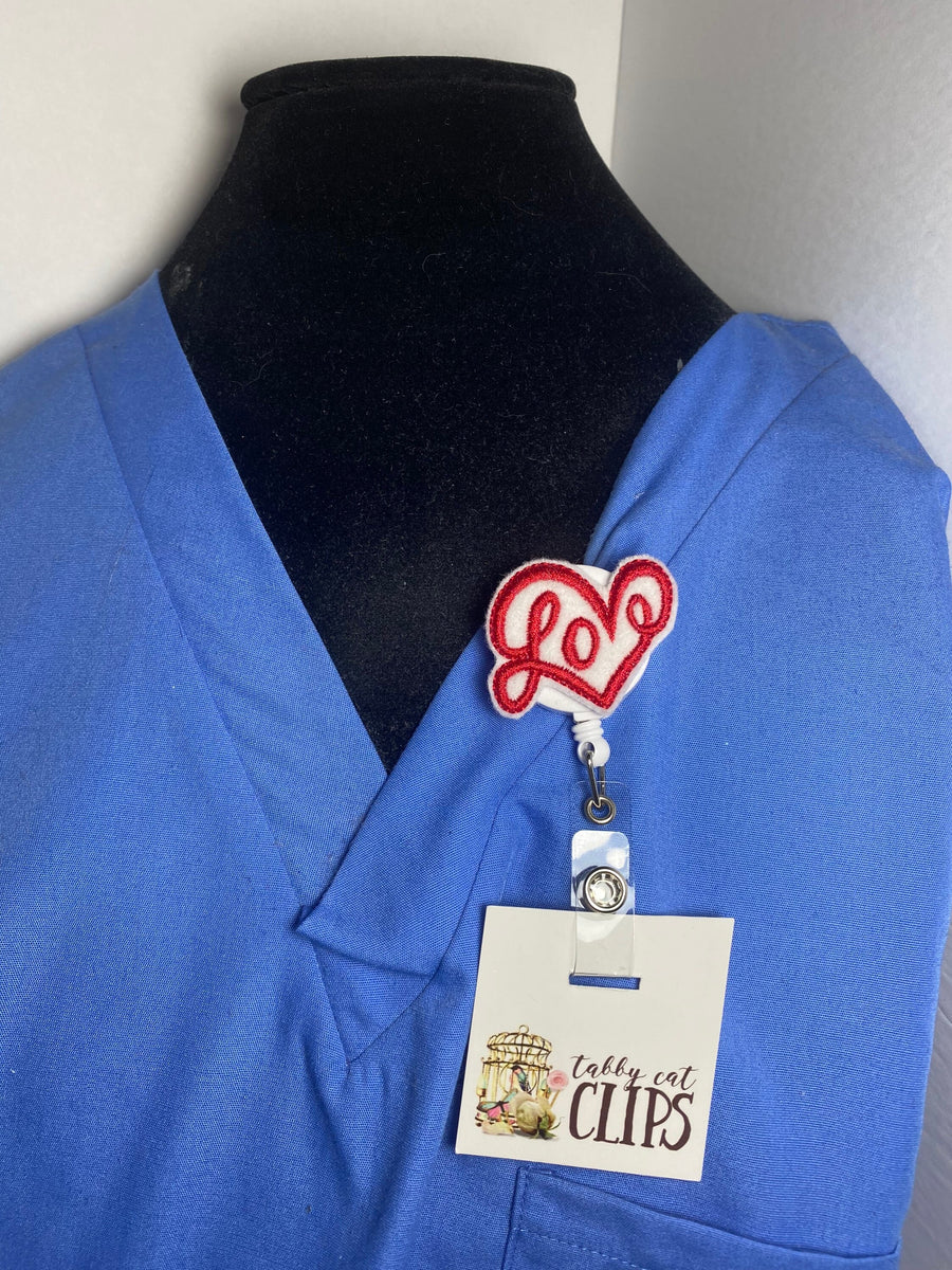 nurse badge reel, nurse lanyard, ID lanyard, employee card holder