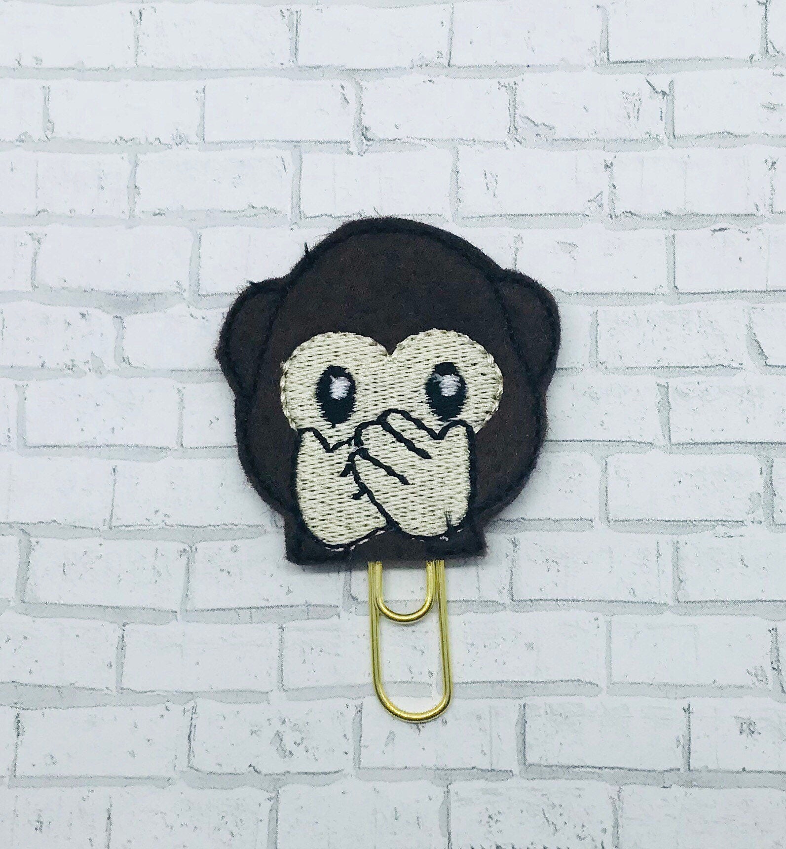 Set pack feltie clip, monkey planner clip, circus bookmark, tn accessories, travellers notebook, feltie clips, paper clips,