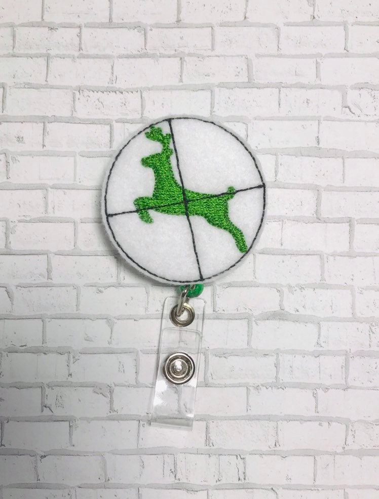 Hunting Badge reel, Badge holder, badge reel, ID badge holder, ID card holder, ID badge reel, nurse gift, nursing badge reel, badge clip,