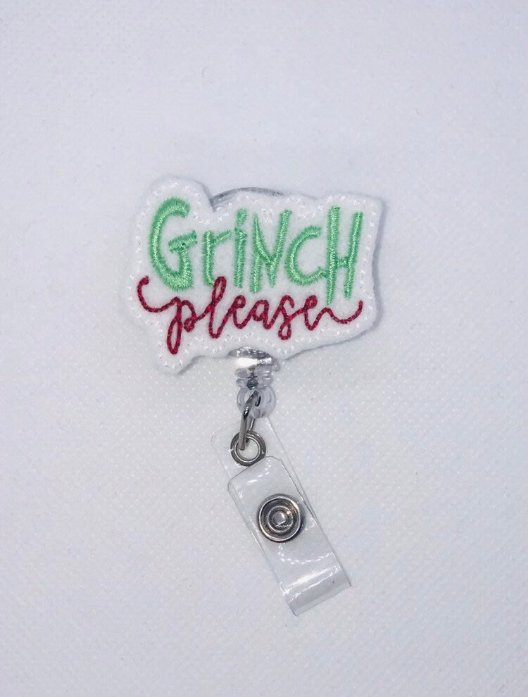 Nurse lanyard Badge reel, feltie badge reel, ID badge holder, joy chtistmas badge reel, gifts for nurses, nurse stocking stuffer