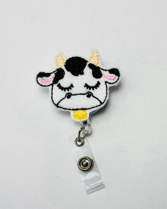 Cow Badge reel, cow badge holder, badge reel, ID badge holder, ID card holder, ID badge reel, nurse gift, nursing badge reel,