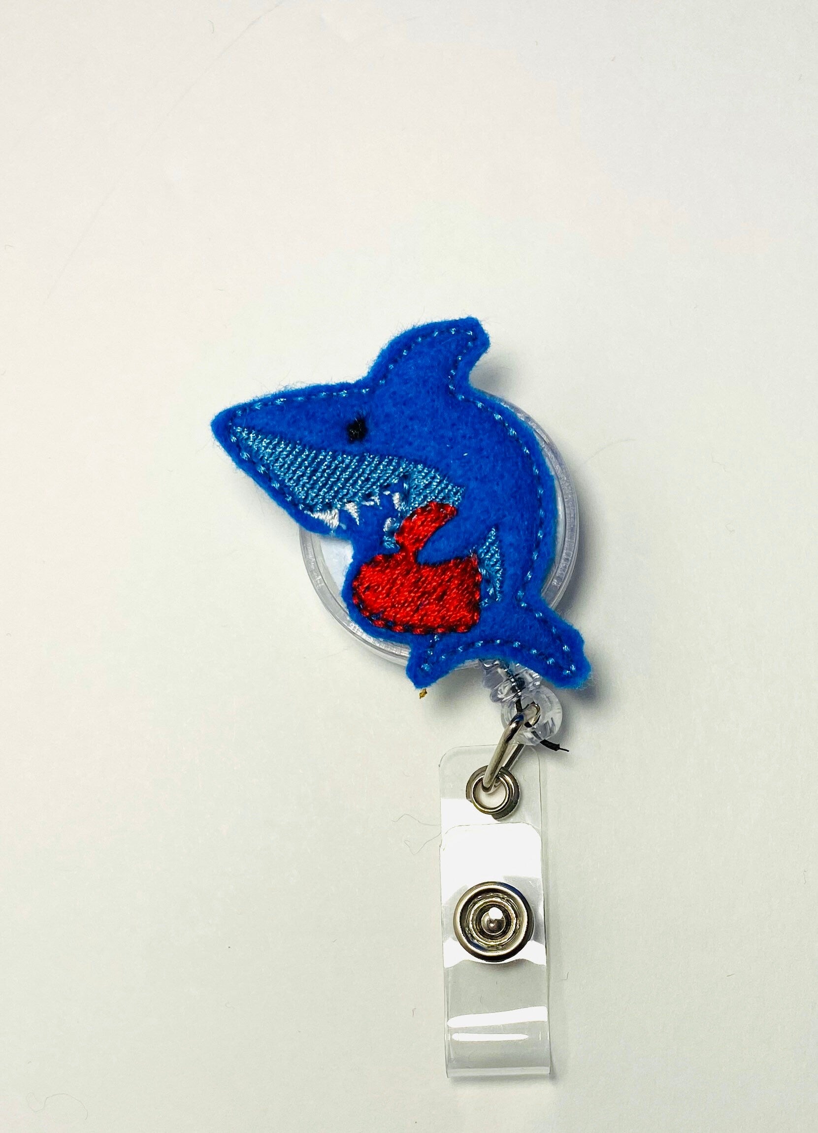 Shark Retractable badge reel lanyard, gift for nurse, lanyard for Vale –  tabbycatclips