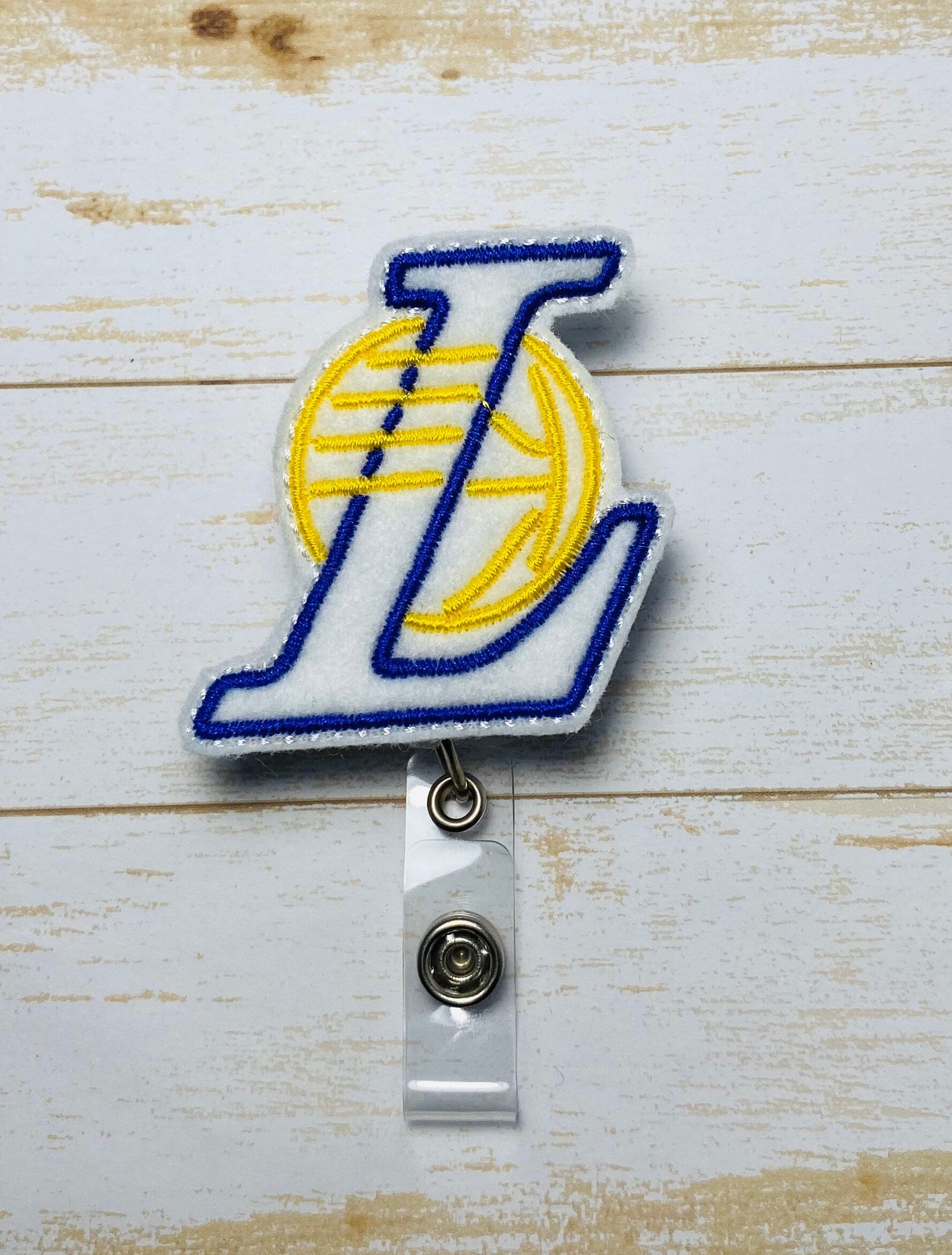 Basketball badge reel, sports lover gift