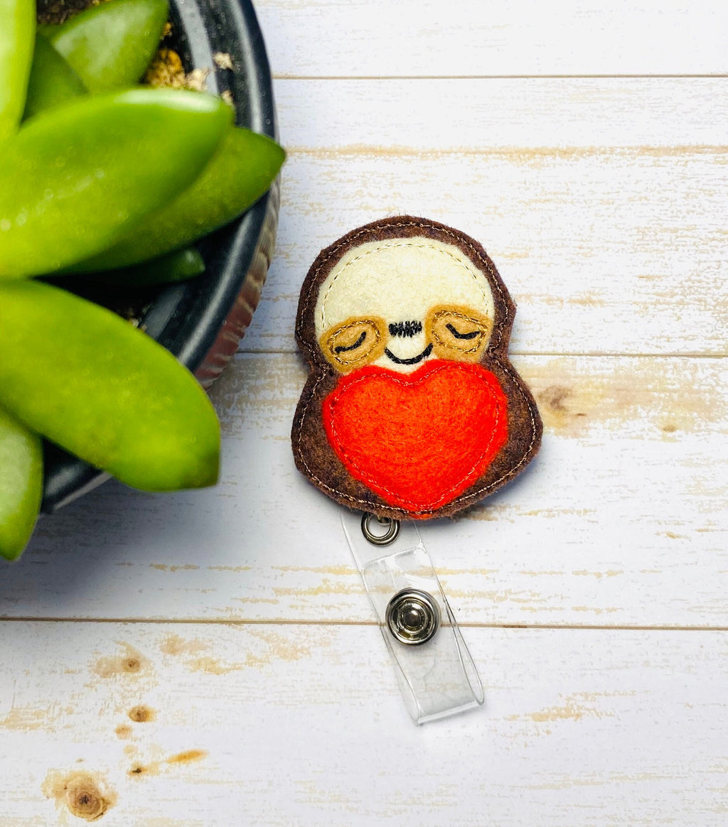 Sloth Badge reel, sloth Badge holder, badge reel, ID badge holder, ID card holder, ID badge reel, nurse gift, nursing badge reel,