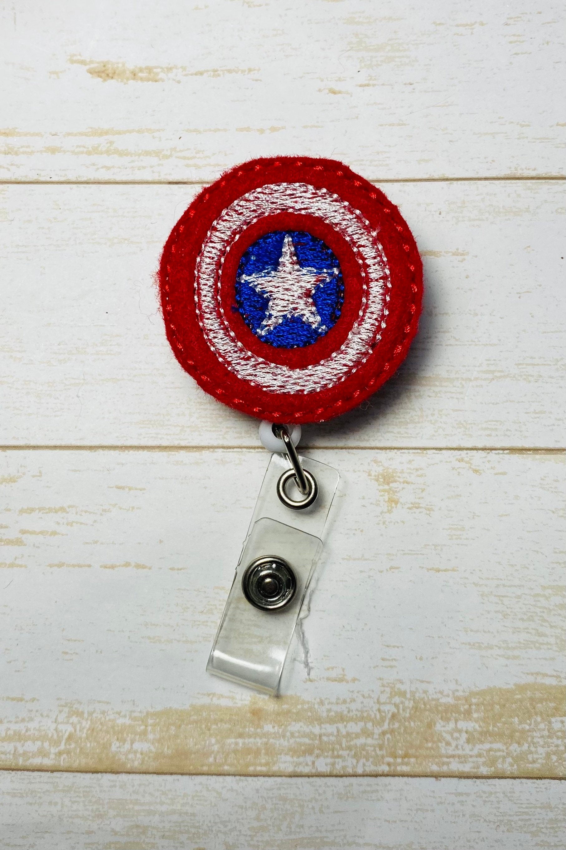 Nurse Badge reel, super hero badge, Badge holder, badge reel, ID badge holder, ID card holder, ID badge reel, name tag badge,