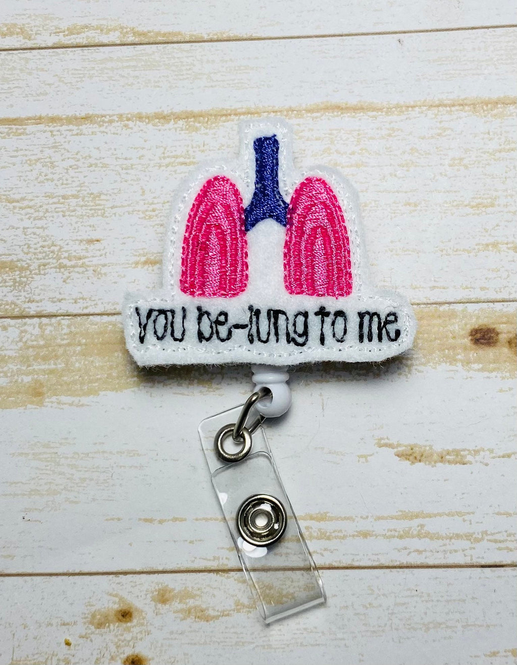 You belung to me respiratory therapist retractable badge reel