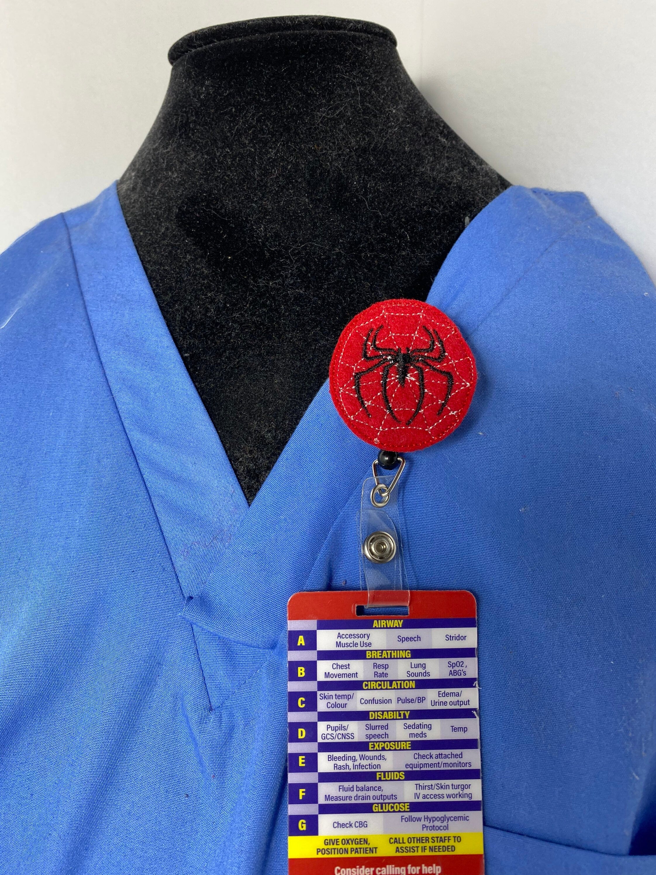 Nurse Badge reel, super hero badge, Badge holder, badge reel, ID badge holder, ID card holder, ID badge reel, name tag badge