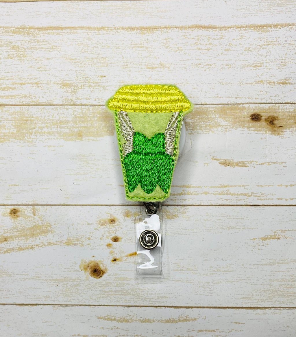 Faith, trust, ans pixie dust retractable badge reel, fairy lanyard,