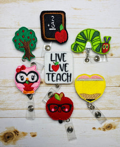 School teacher retractable badge reel appreciation gift. – tabbycatclips
