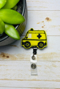 Paramedic ambulance badge reel, lanyard for paramedic, gifts for paramedic, first responders gif