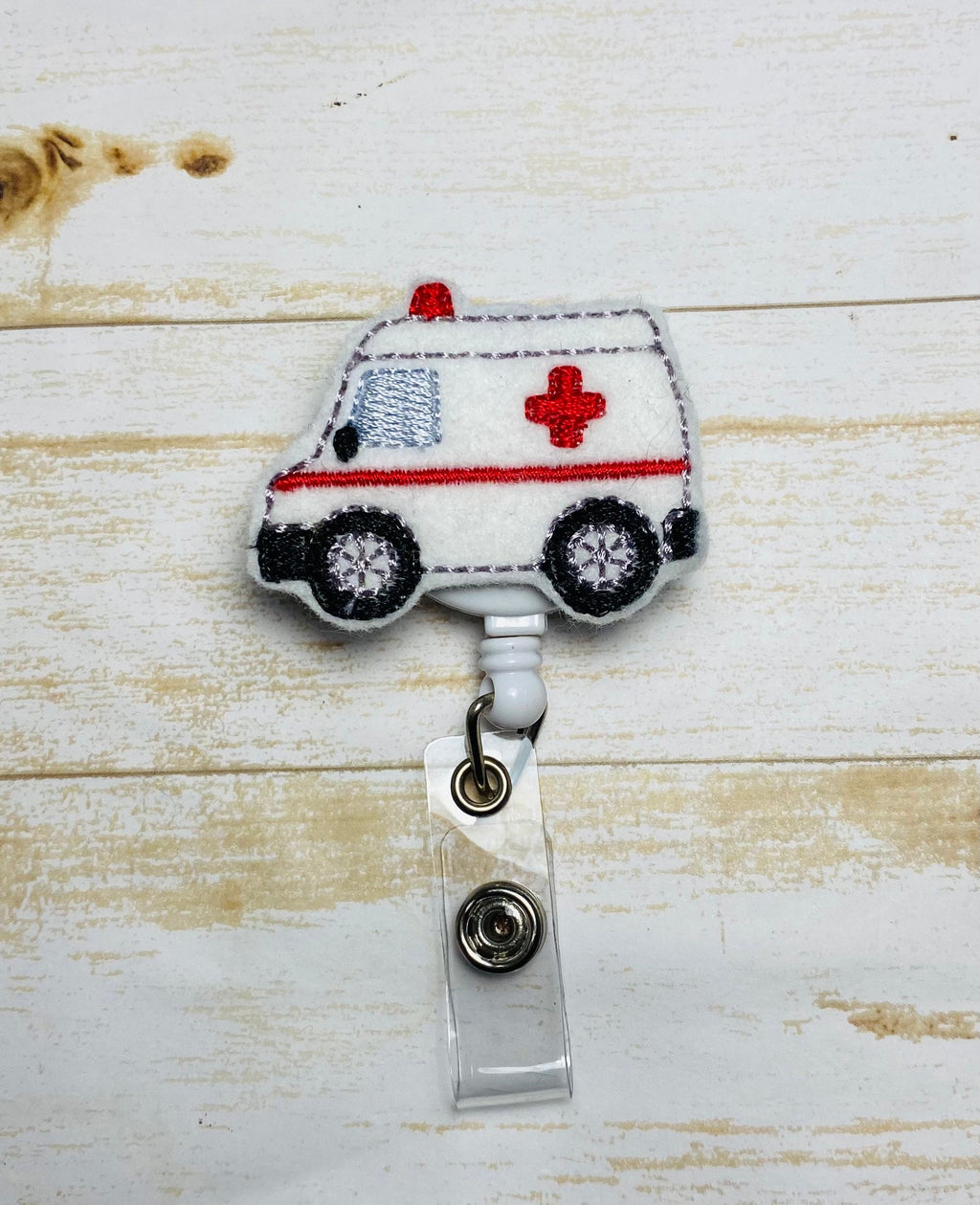 Paramedic ambulance badge reel, lanyard for paramedic, gifts for paramedic, first responders gif