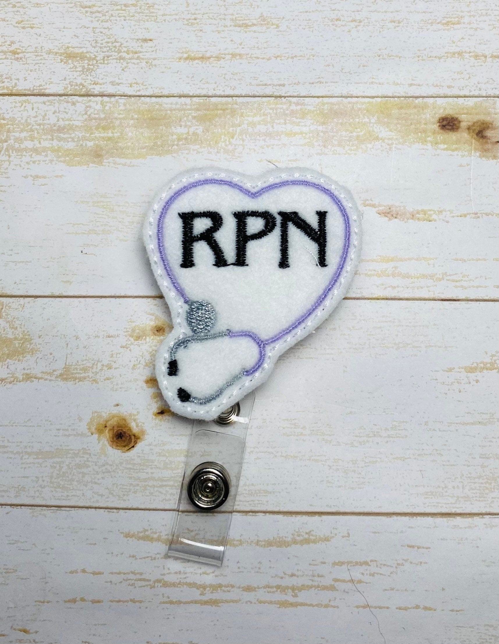 RPN Badge retractable badge reel lanyard, gift for nurse,