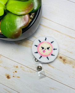 Reproductive sperm and egg ovum retractable badge reel