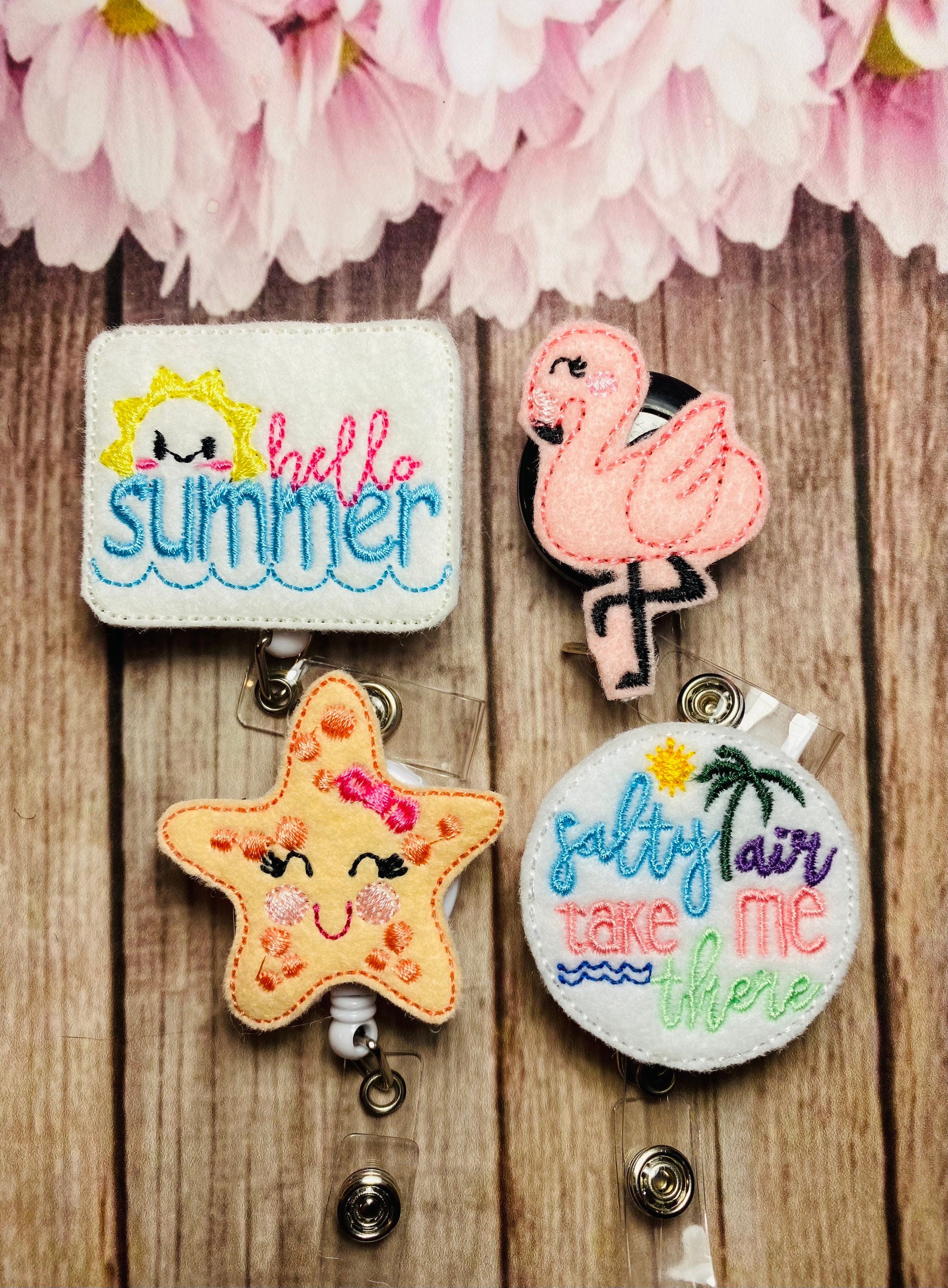 Summer lanyard badge reel, gifts for nurses