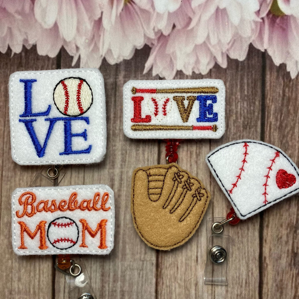 Baseball retractable badge reels
