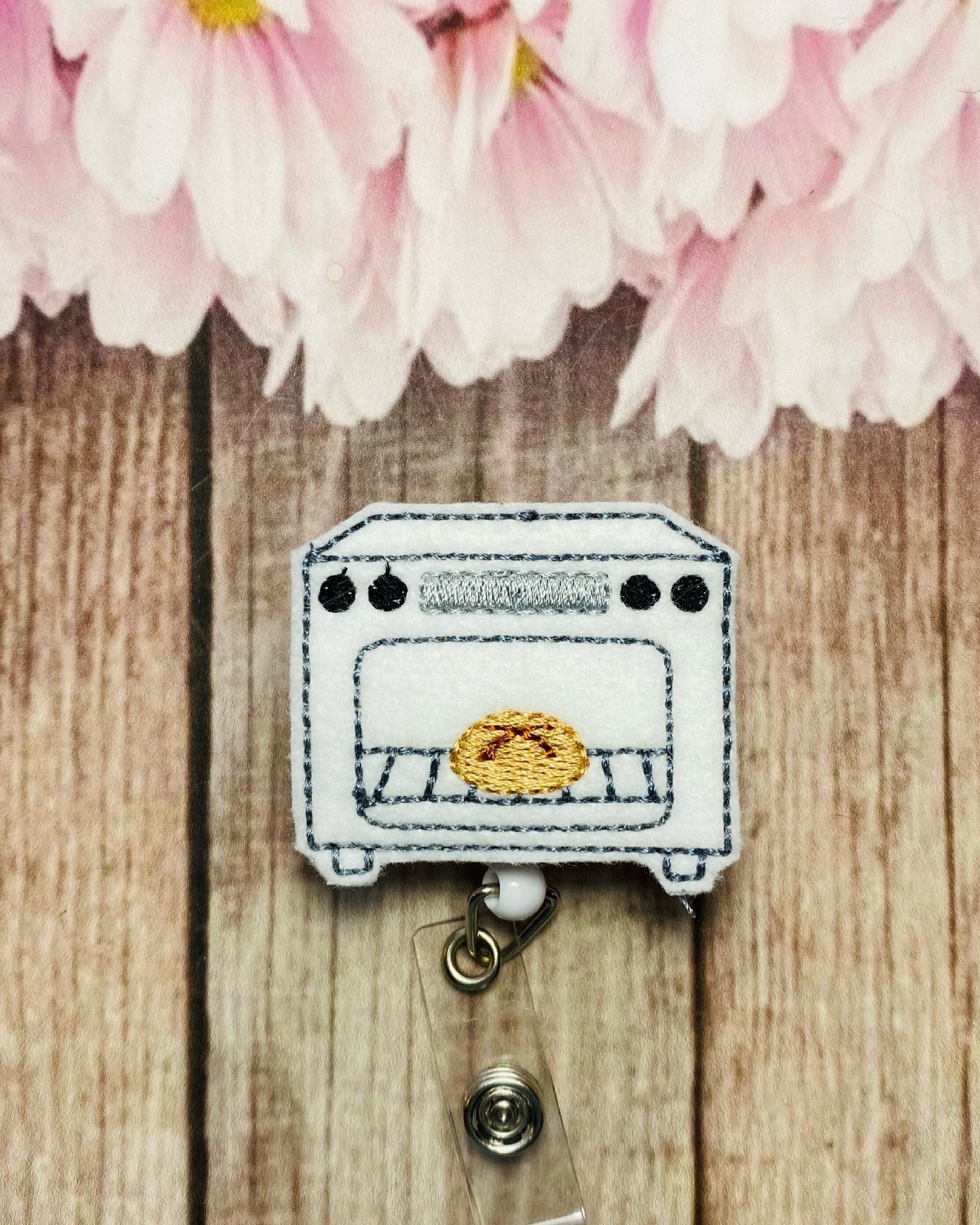 Bun in the oven retractable badge reel lanyard