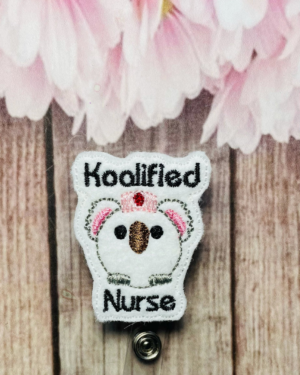 Koalafied nurse retractable badge reel,
