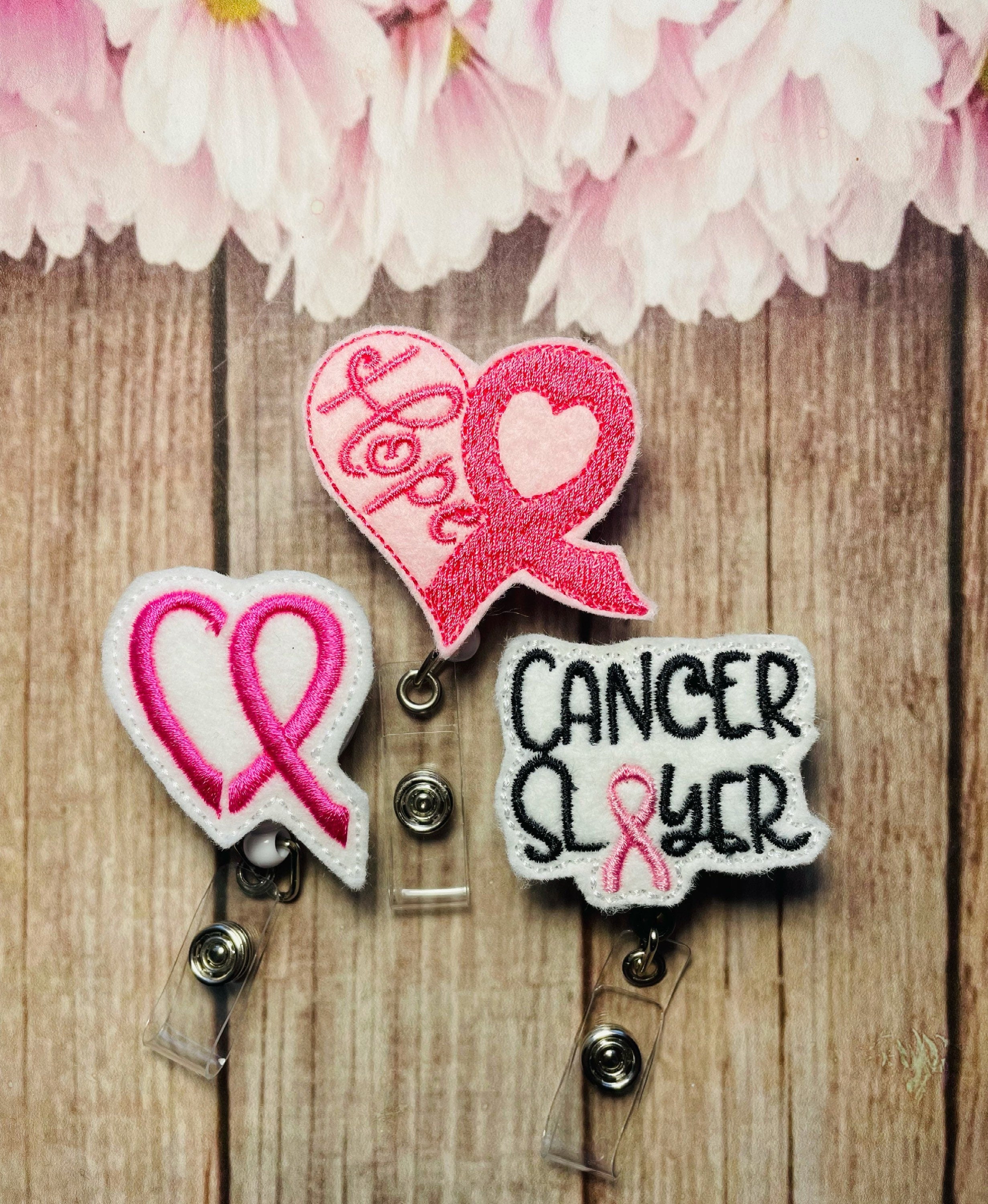 Breast cancer awareness badge reels