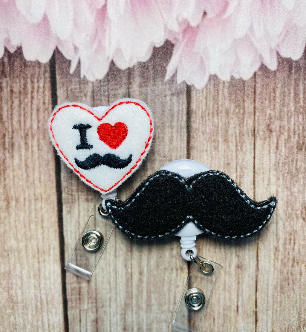 Retractable Badge Holder with Key Ring Penguin Wearing Flowers Print Badge  Reel for Nurse Badge Clip with Backing Belt Clip for Women Men Id Card