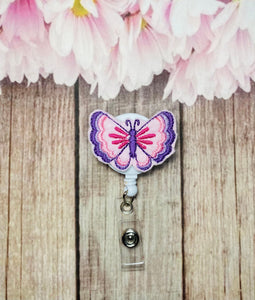 butterfly retractable badge reel