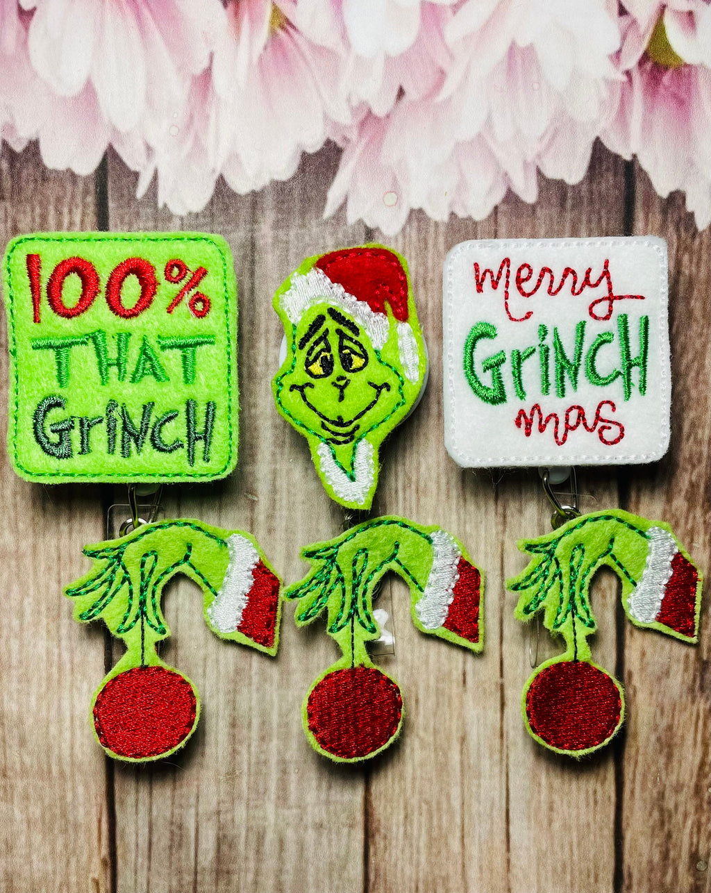Christmas retractable badge reel