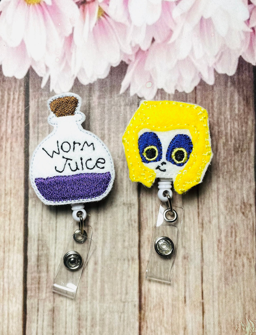 Halloween retractable badge reel, Halloween planner clips