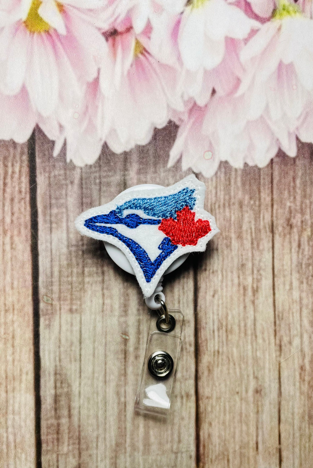 Baseball retractable badge reel