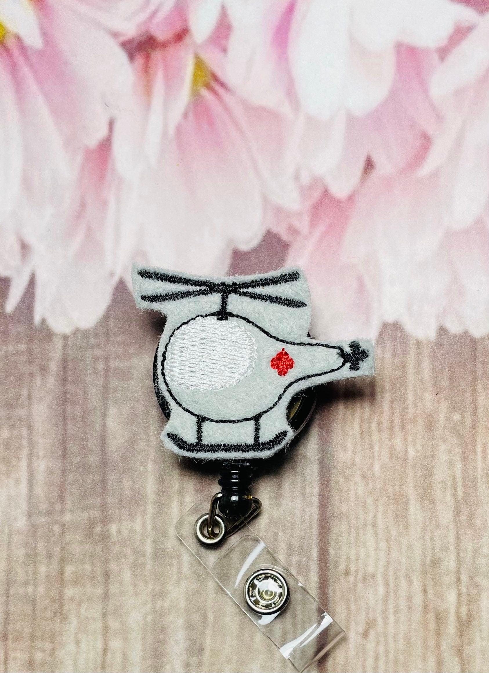 Flight nurse retractable badge reel