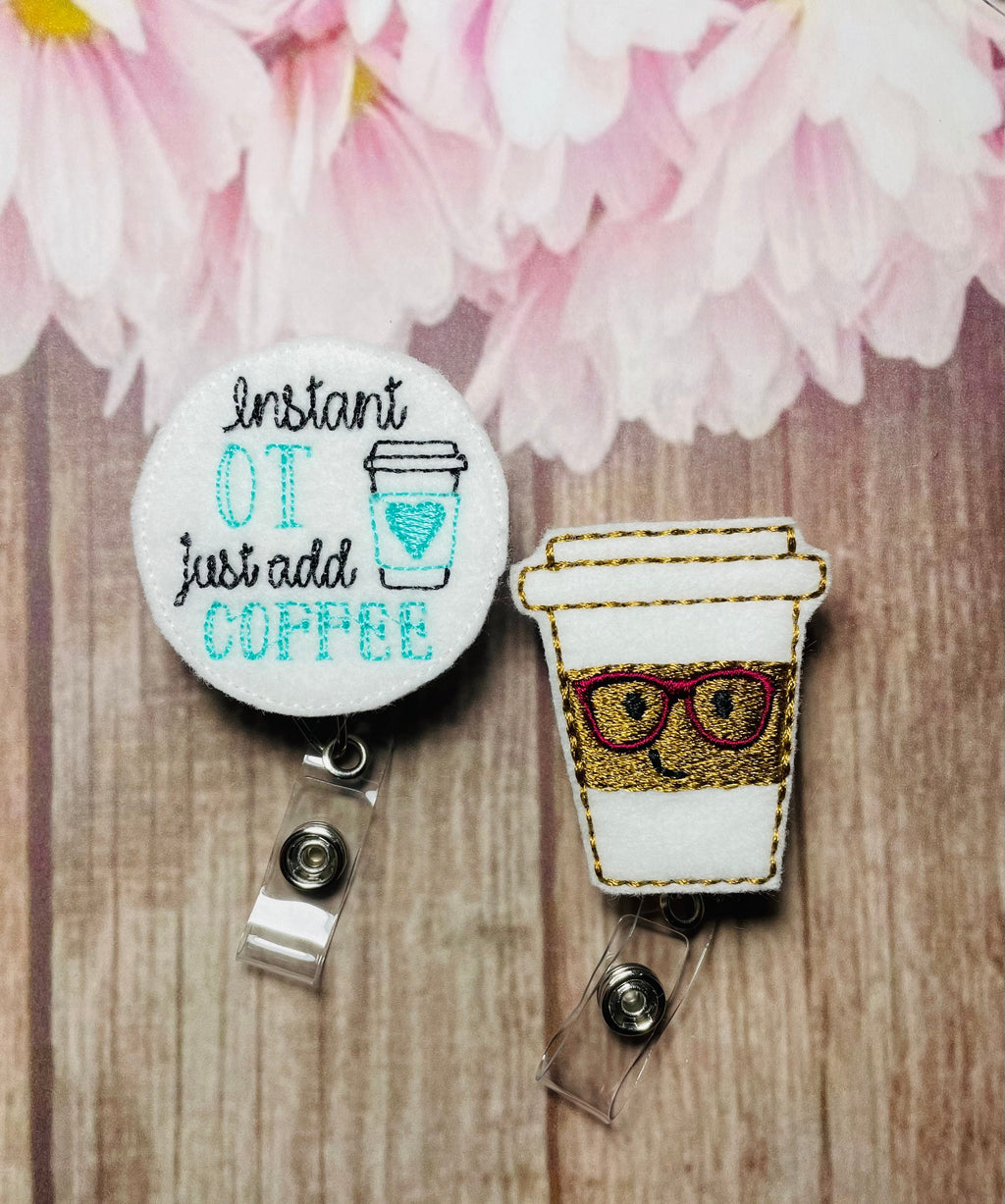Occupational therapist retractable badge reel lanyard gift set