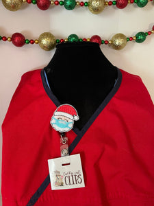 Christmas Badge reel lanyard, feltie badge reel, ID badge holder, gifts for nurses,