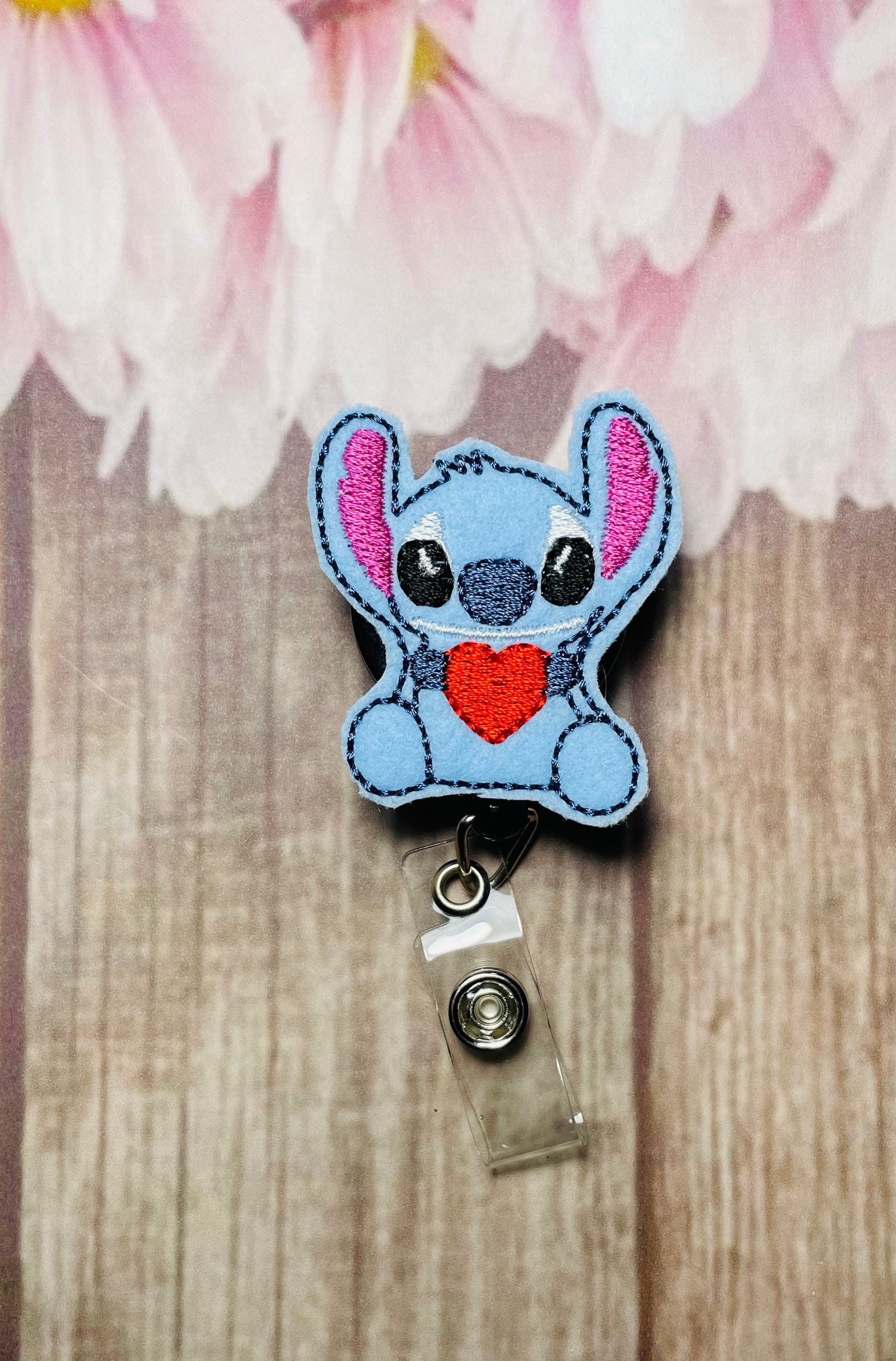 Angel From Lilo and Stitch Retractable ID Badge Reel. Nurse