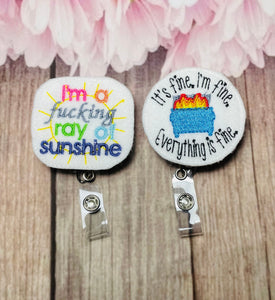 I’m fine retractable badge reel