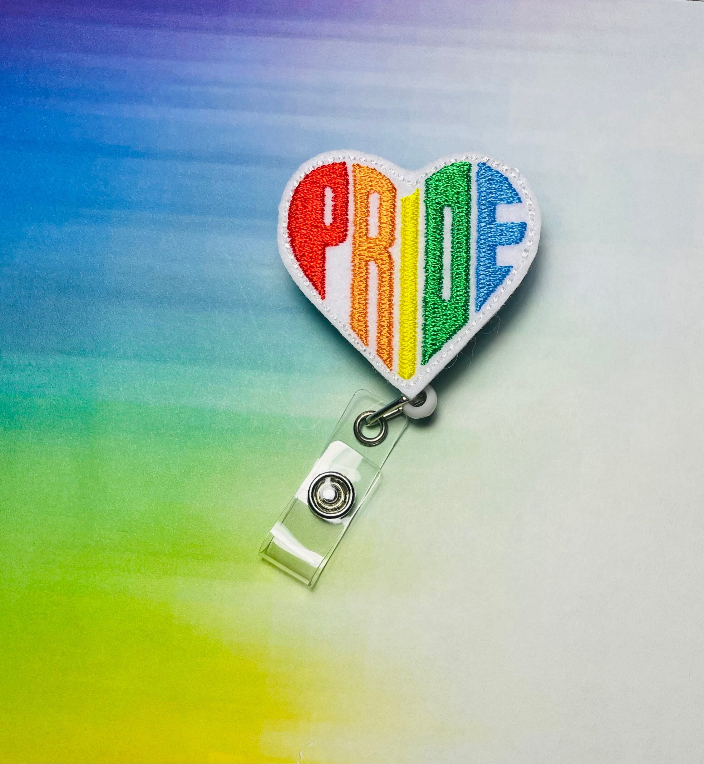 Pride retractable badge reel,