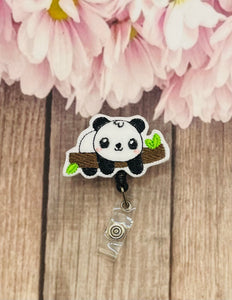 Panda bear badge reels