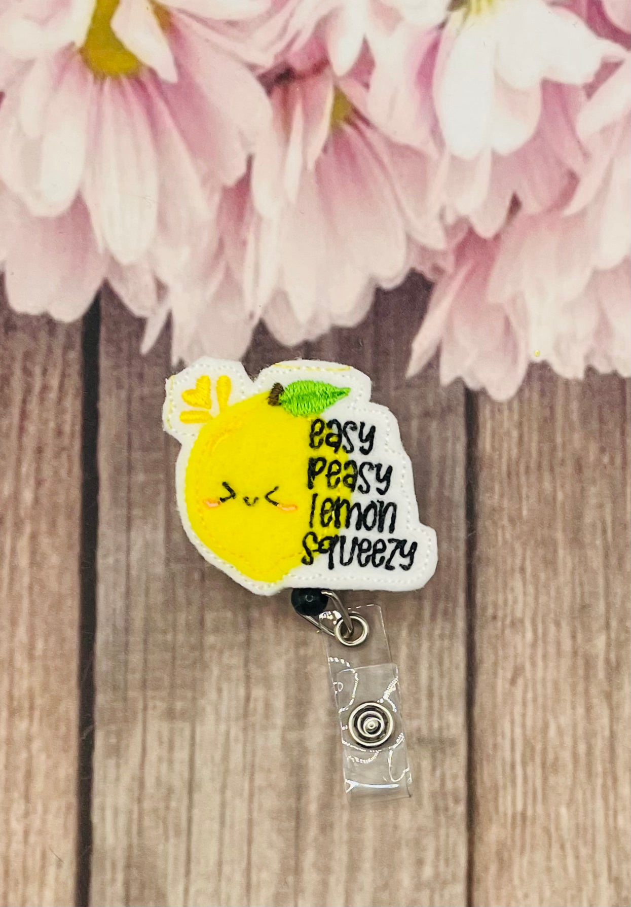 Lemon Badge Reel Summer Badge Reel Retractable Badge Clip Nursing Badge  Holder ID Holder 