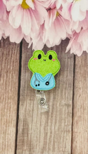 Frog nurse retractable badge reel