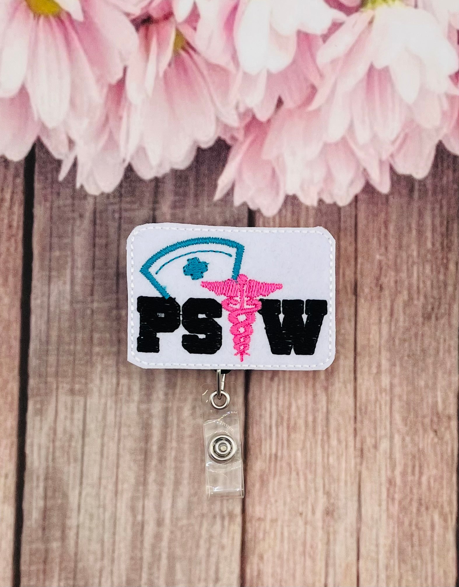 Psw personal support worker badge reel