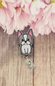 Dog retractable badge reel