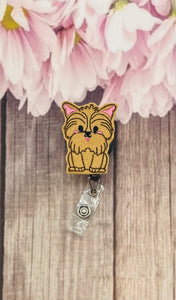 Dog retractable badge reel