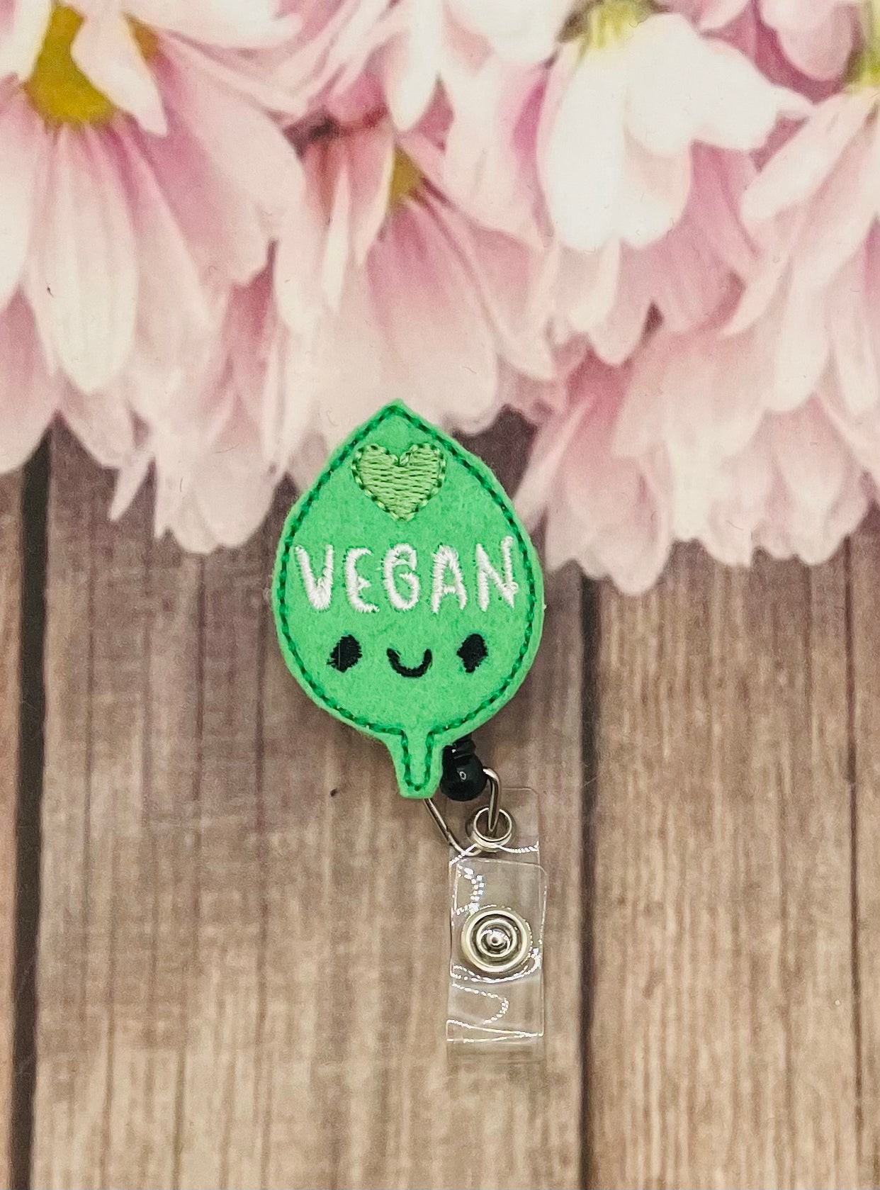 Vegan life sunflower badge reels Vegan leaf
